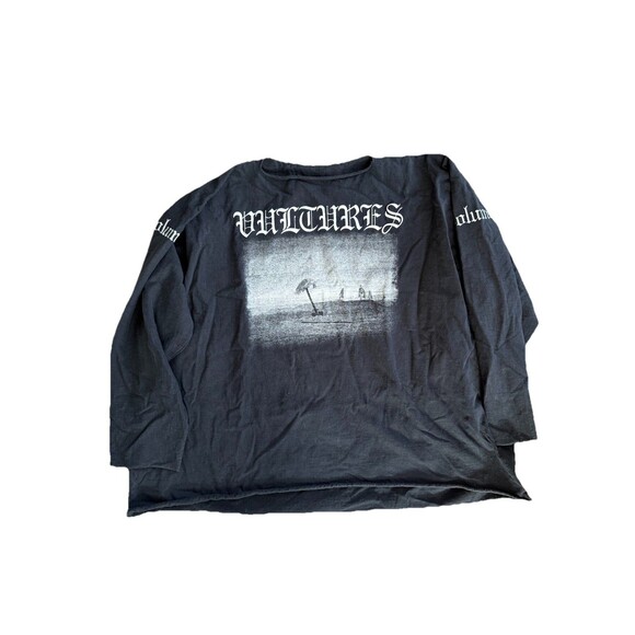 KANYE WEST VULTURES Vol 1 Authentic Black LS T-shirt Size 3 L/XL MERCH yzy ye - Picture 2 of 4
